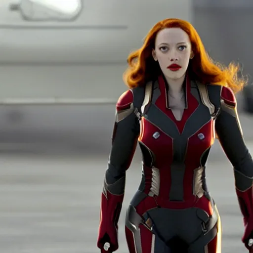 Image similar to a still of kat dennings as black widow in iron man 2 ( 2 0 1 0 )