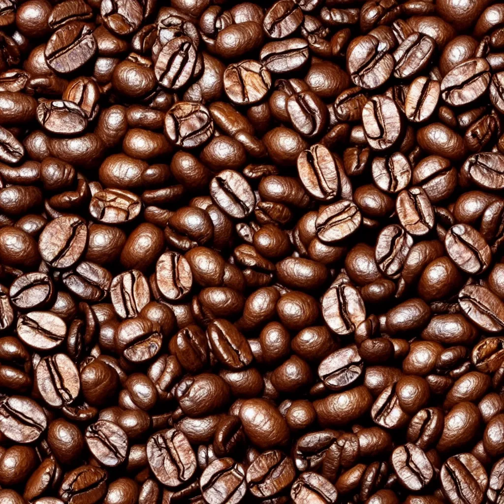 Prompt: close up view of coffee beans on top of a wooden table, 8k, photorealistic, proper shading