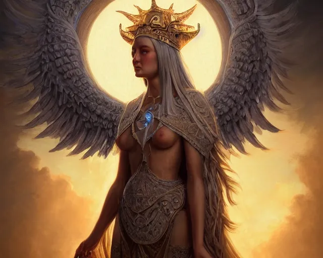 Prompt: a portrait of a beautiful biblically - accurate seraphim, backlit, strong rim light, highly detailed, digital painting, hdri, by alvaro castagnet, peter mohrbacher and dan mumford, vivid colors, high contrast, 8 k resolution, intricate, photorealistic, smooth