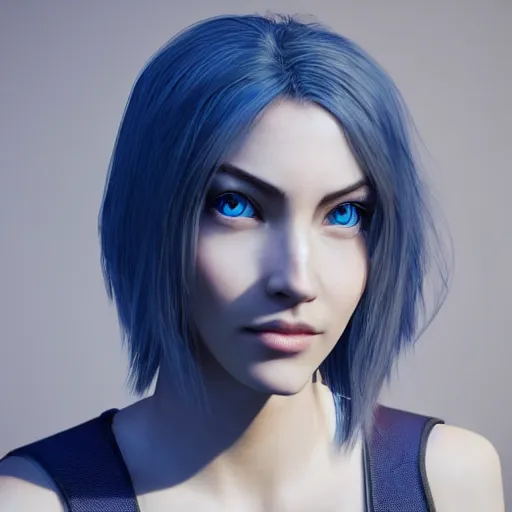 Prompt: “hyperrealistic ultra detailed unreal engine 5 RTX raytracing nvidia hairworks render of portrait of the most beautiful girl with blue eyes. futuristic. very high detailed. By Charli Amani. By Tsubasa Nakai. Photorealistic render”