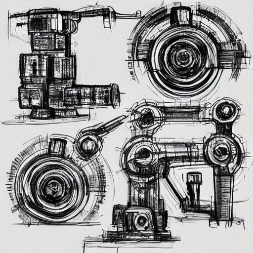Image similar to “sketch of machine”