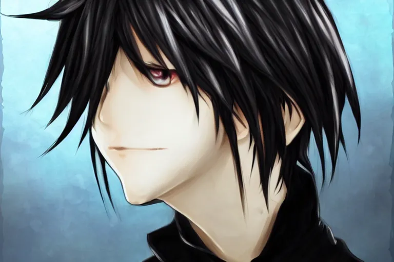 Image similar to l · lawliet, hunchback, death note, popular on pixiv, cherry cake