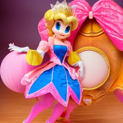 Image similar to photo of princess peach posing, ultra details