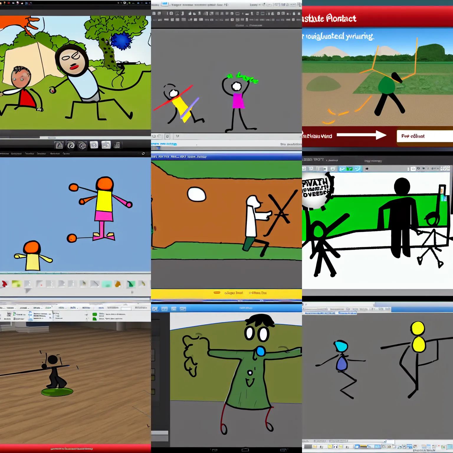 Prompt: pivot stickfigure animator 6. 2 screenshot
