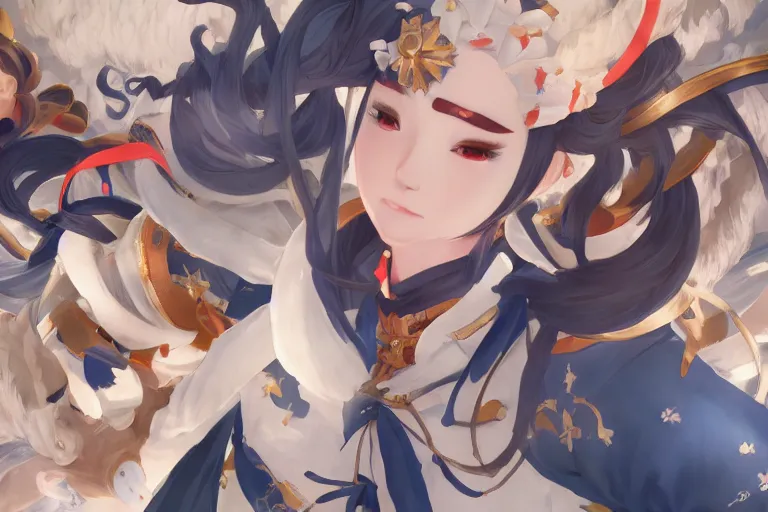 Prompt: しゅてんどうじ in Onmyoji detailed art, artstation, by Zeronis, by Bo Chen, by Alex Flores