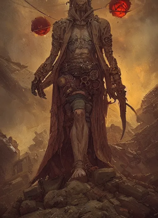 Image similar to hyper realistic photography portrait of postapocalyptic medieval religious occult amazon cinematic, brom, moebius, peter mohrbacher, james gurney, greg rutkowski comic cover