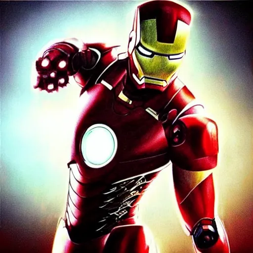 Image similar to “Michael Jackson as Iron Man, looking towards the camera, action, cinematic, dramatic lighting”