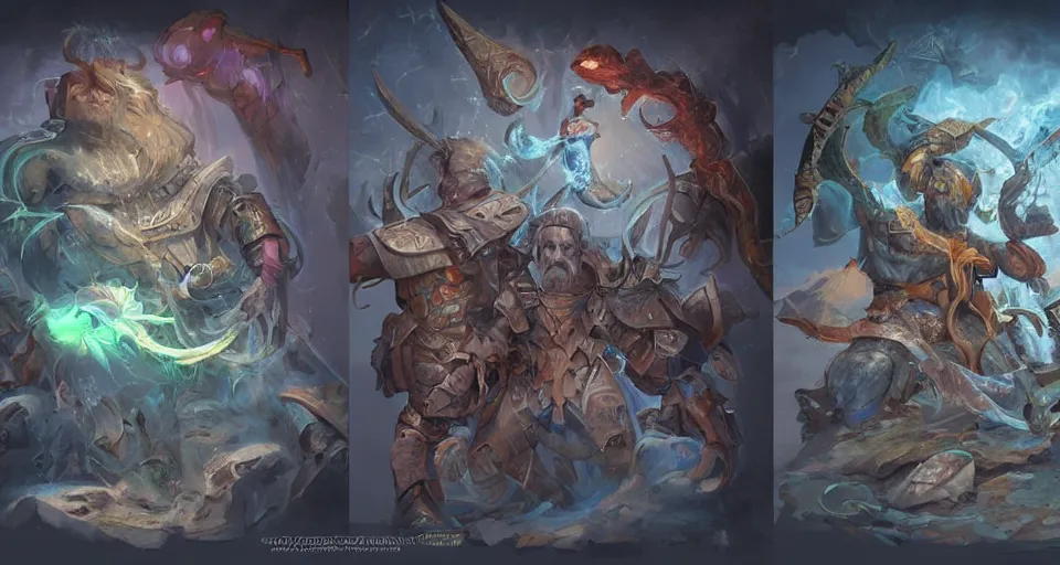 Image similar to the two complementary forces that make up all aspects and phenomena of life, by D&D Concept Artists