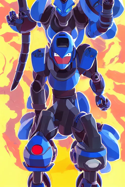 Image similar to robot ninja mask helmet megaman x zero rockman 2 0 2 2 switch game boss legacy collection fanart artsation, art gta 5 comics, behance hd by jesper ejsing, by rhads, makoto shinkai and lois van baarle, ilya kuvshinov, rossdraws global illumination ray tracing