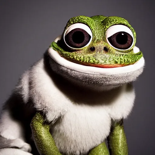 Image similar to very very very very cute Pepe, cinematic lighting, award winning creature photography