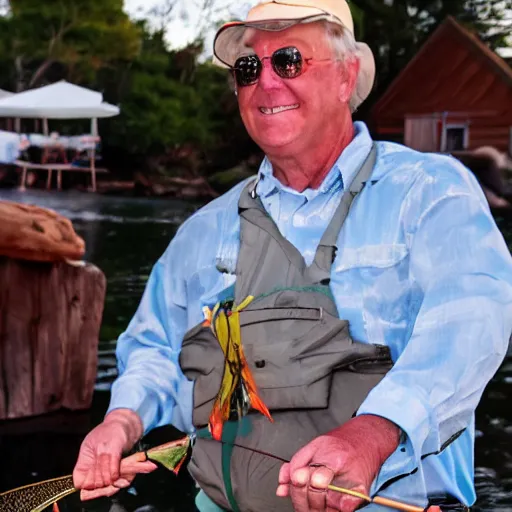 Image similar to Fly fisherman at birthday party