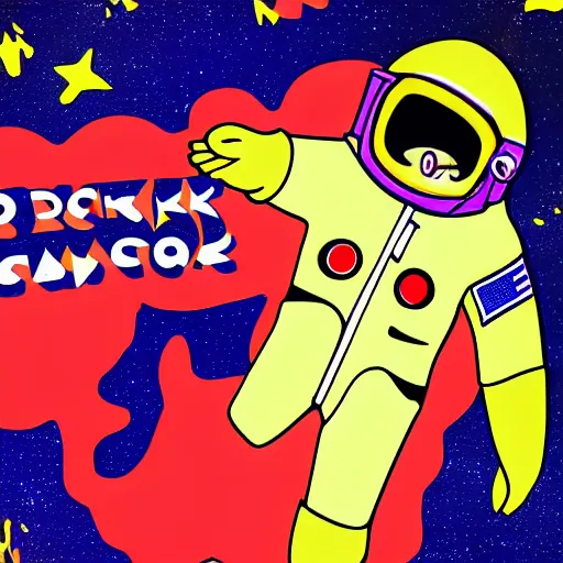 Prompt: drunk astronaut dancing at a disco club. art deco. 8k resolution. digital art.