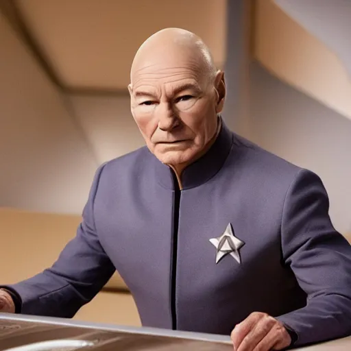 Image similar to Patrick Stewart in The Orville (2017)