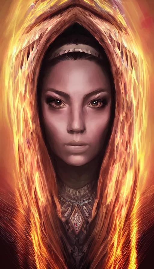 Image similar to portrait of a digital shaman, by artgerm