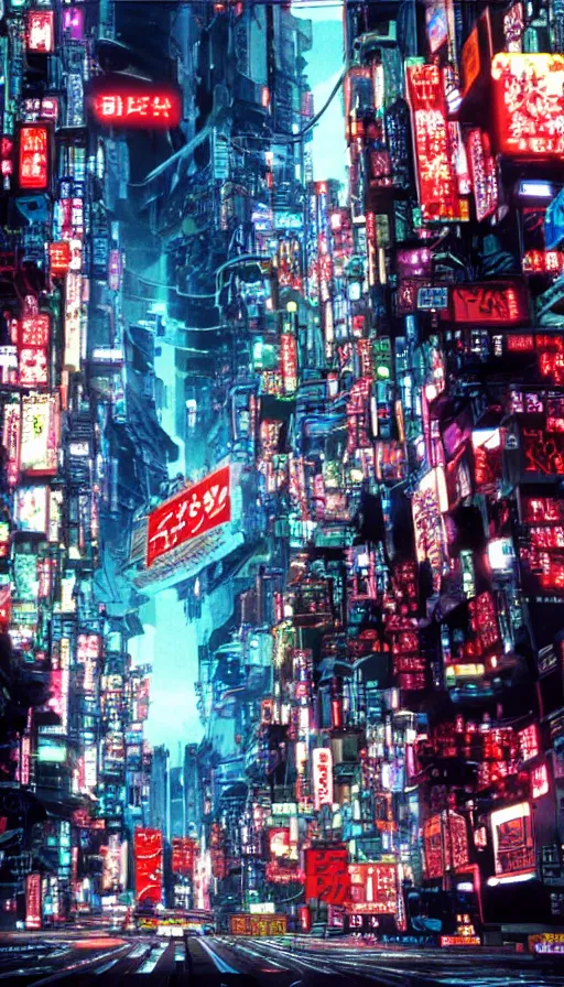 cyberpunk street view, film still from japanese, Stable Diffusion