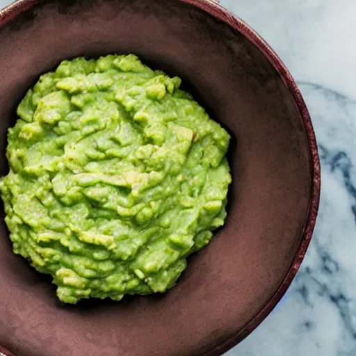 Image similar to johnny depp is inside a bowl of guacamole