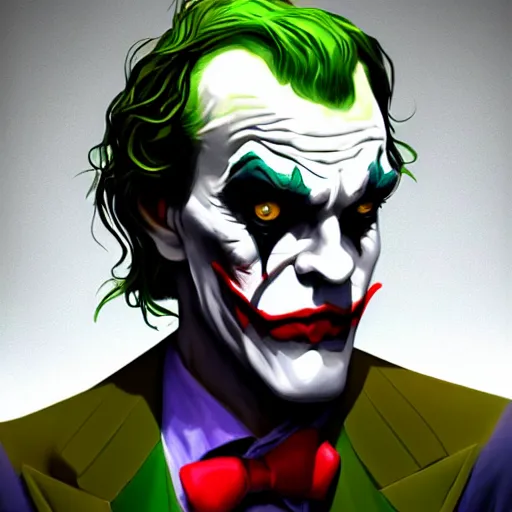 Image similar to Jerome!!! Powell as The Joker, digital art, cgsociety, artstation