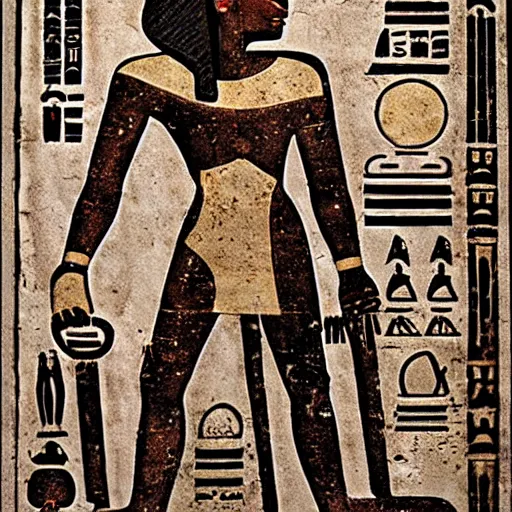 Image similar to evil black!!! egyptian hieroglyphs