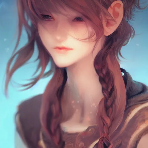 Prompt: detailed beautiful character art on amino by sakimichan patreon, wlop, weibo high quality art on artstation