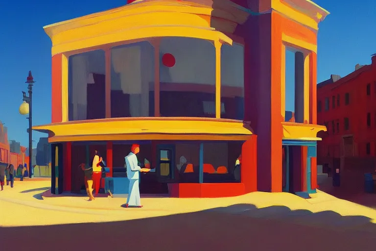 Prompt: another world game, painted by edward hopper, painted by james gilleard, airbrush, trending on artstation.