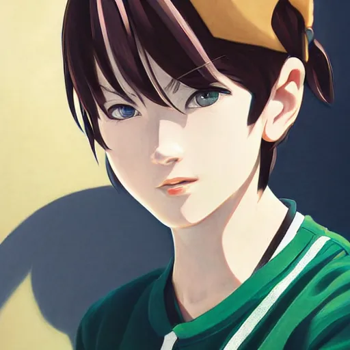 Image similar to a high detail portrait of high school girl by makoto sinkai, in simple background, by CLIP STADIO