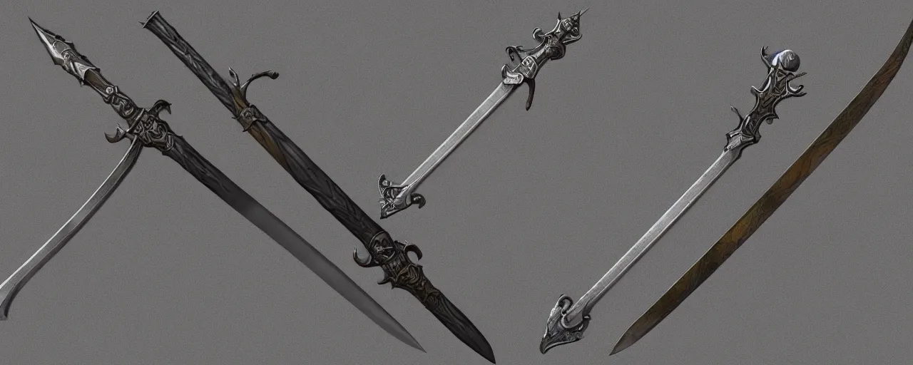 Prompt: sword design, shortsword, substance designer, weapon design, trending on artstation, art by gerald brom, greg rutkowski and artgerm and james jean and zdzisław beksinski, 8 k, unreal engine, c 4 d