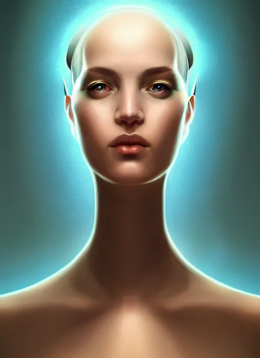 Prompt: symmetry!! portrait of female android, intricate, elegant, highly detailed, digital painting, artstation, concept art, smooth, sharp focus, illustration, art by fra angelico