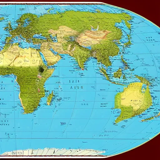 Image similar to The most accurate world map projection