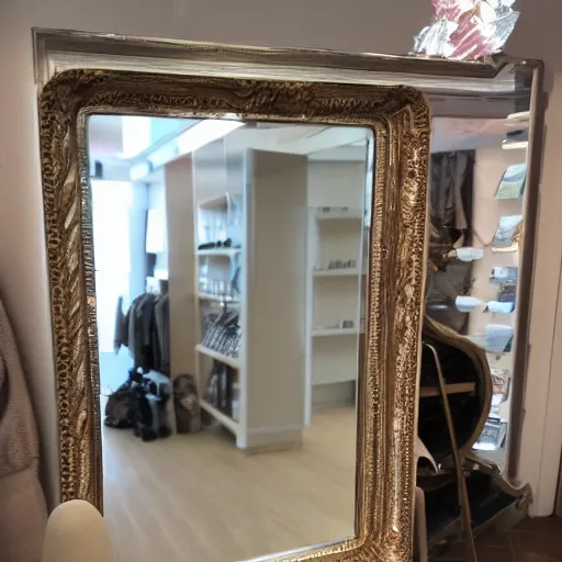 Prompt: mirror store