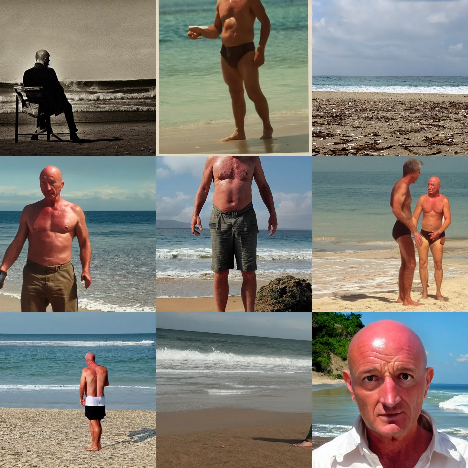 Prompt: john locke, beach, lost