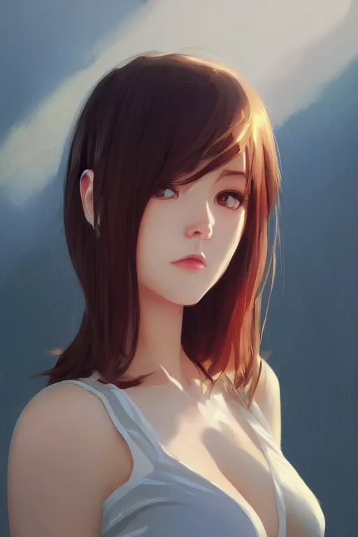 Prompt: a girl with puppy eyes, full shot, intriguing outfit, fine - face, realistic shaded perfect body, fine details. night setting. very anime style. realistic shaded lighting poster by ilya kuvshinov katsuhiro, magali villeneuve, artgerm, jeremy lipkin and michael garmash, rob rey and kentaro miura style, trending on art station