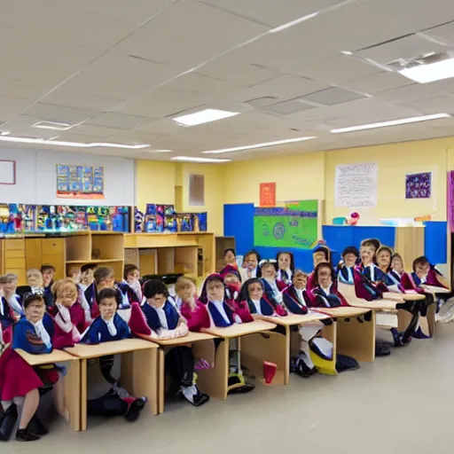 Image similar to the reception of a modern school