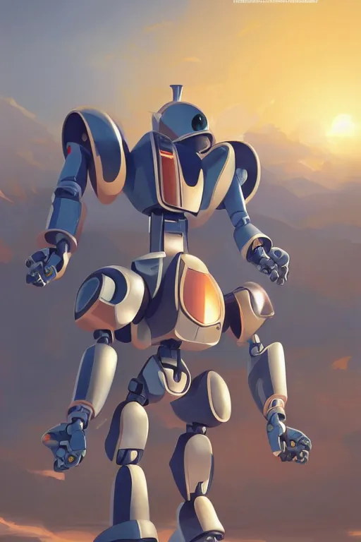 Image similar to metabots medabots medarotto medarot robot minimalist comics, behance hd by jesper ejsing, by rhads, makoto shinkai and lois van baarle, ilya kuvshinov, rossdraws global illumination ray tracing hdr radiating a glowing aura