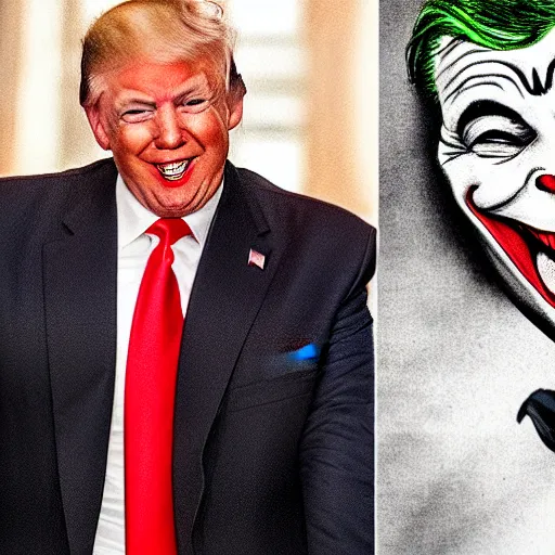 Image similar to donald trump as the joker