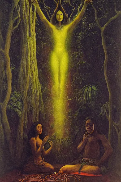 Prompt: The Ayahuasca Spirit, by Carl Gustav Carus