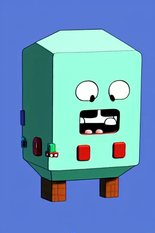 Image similar to A beautiful 3D image of BMO from adventure time, Cal-Arts, accurate, unreal engine 4k