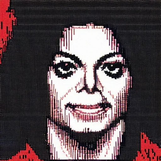 Image similar to Michael Jackson, Pixel Art