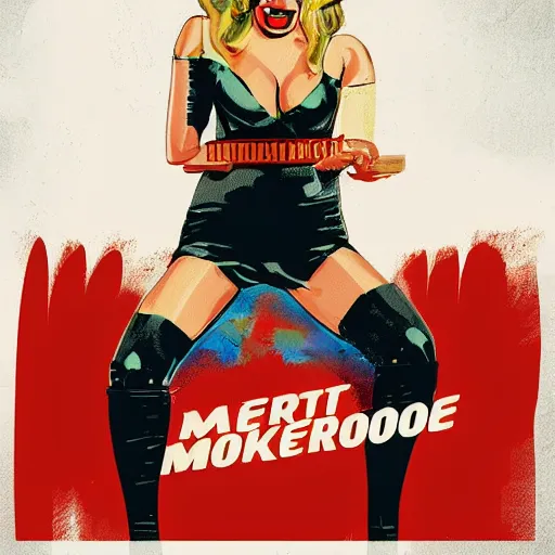 Prompt: margot robbie in a smokie room, digital art, in the style of Butcher Billy, artstation