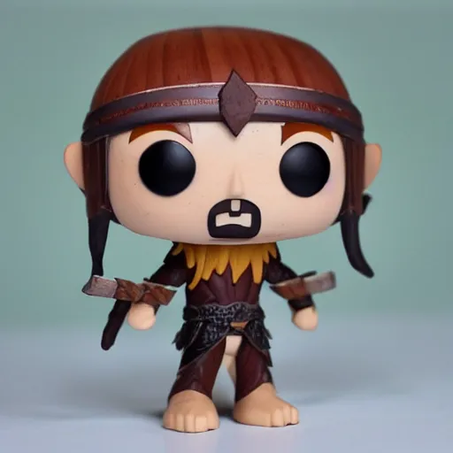 Prompt: wood elf warrior funko pop