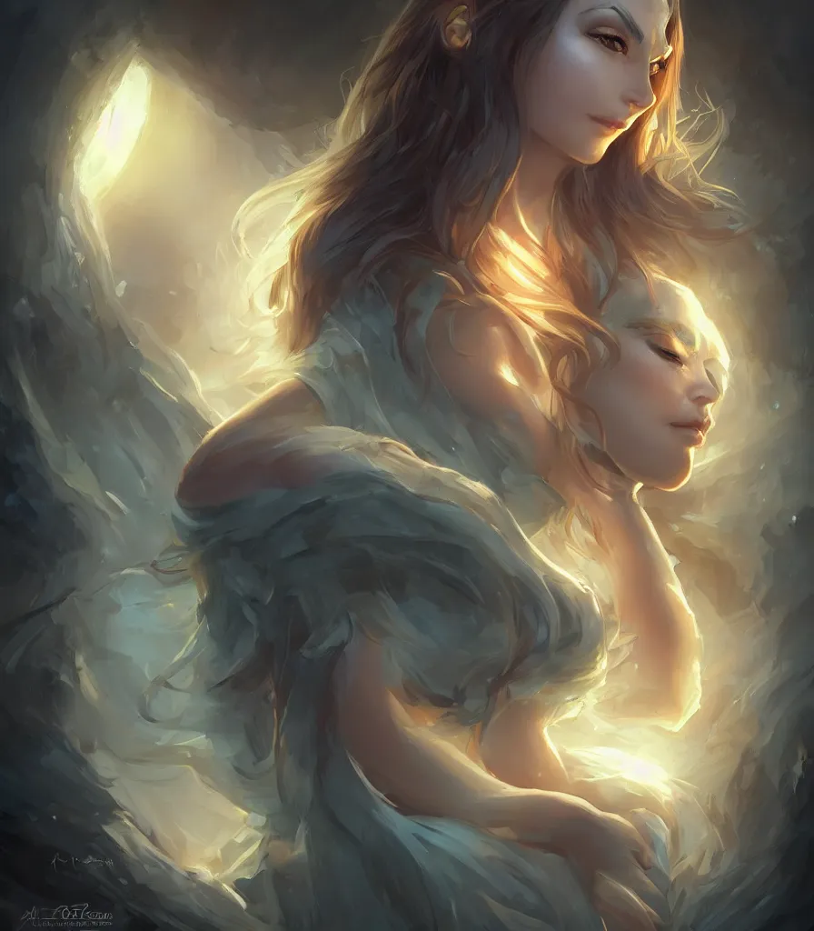 Prompt: a portrait of a beautiful elegant female elemental entity, backlit, strong rim light, highly detailed, digital painting, HDRI, by Artgerm and Andreas Rocha, vivid colors, high contrast, intricate