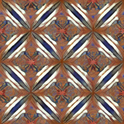 Prompt: hand painted wood tiles texture with perfect details, symmetry, digital art