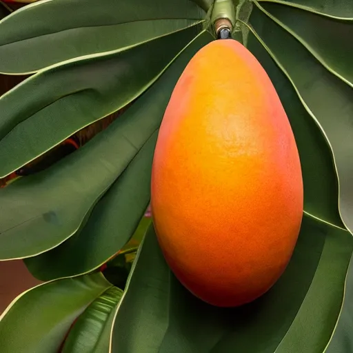 Image similar to photo of elon musk cosplaying as a mango fruit costume, highly detailed, extremely high quality, hd, 4 k, 8 k, professional photographer, 4 0 mp, lifelike, top - rated, award winning, cinematic, realistic, detailed lighting, detailed shadows, sharp, no blur, edited, corrected, trending