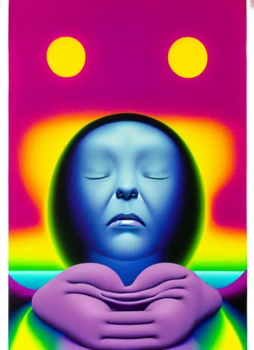 Prompt: womans soul by shusei nagaoka, kaws, david rudnick, airbrush on canvas, pastell colours, cell shaded, 8 k