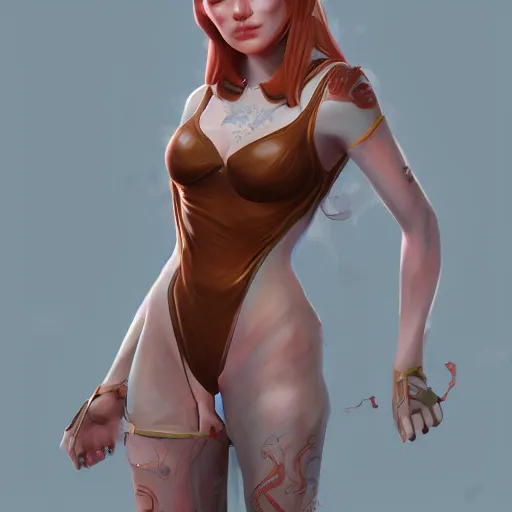 Image similar to transgender woman, character concept art, cgsociety contest winner, 4 k, 8 k, artstation