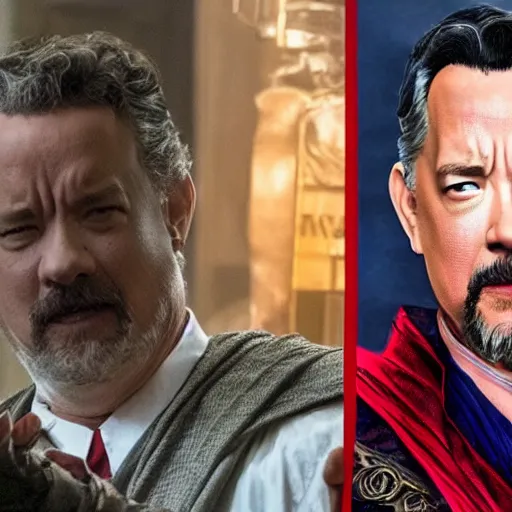 Prompt: tom hanks as dr. strange