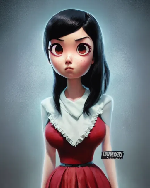 Prompt: an epic comic book style full body portrait painting of jinee with black hair, elegant, character design by Mark Ryden and Pixar and Hayao Miyazaki, unreal 5, DAZ, hyperrealistic, octane render, cosplay, RPG portrait, dynamic lighting, intricate detail, summer vibrancy, cinematic