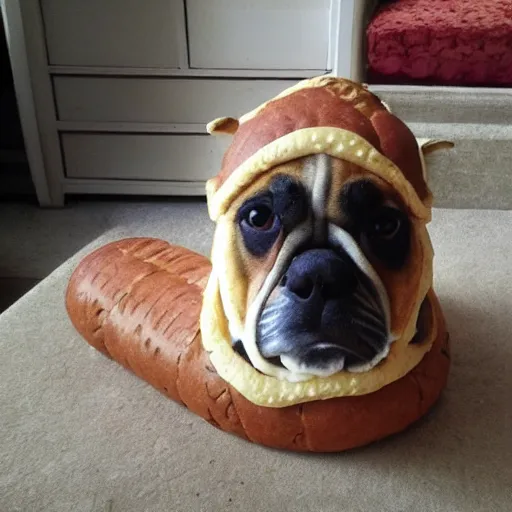 Image similar to bread dog