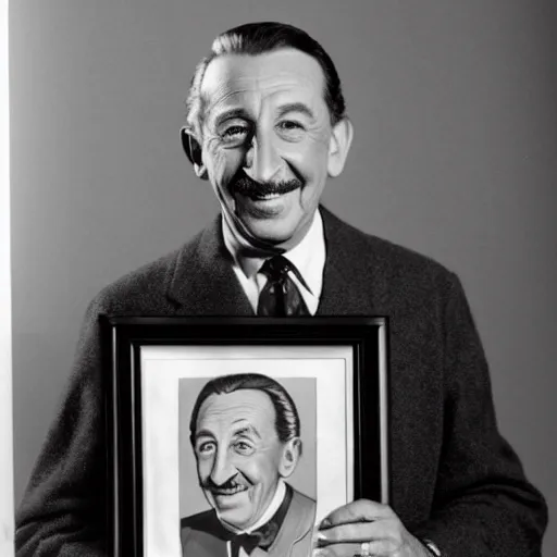 Prompt: a portrait of walt disney at 9 9 years old