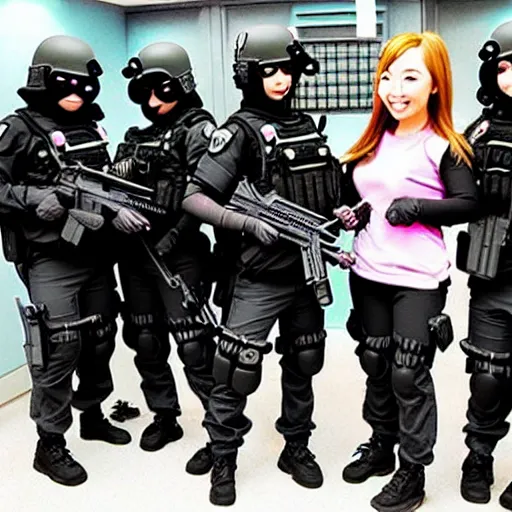 Image similar to kawaii swat team