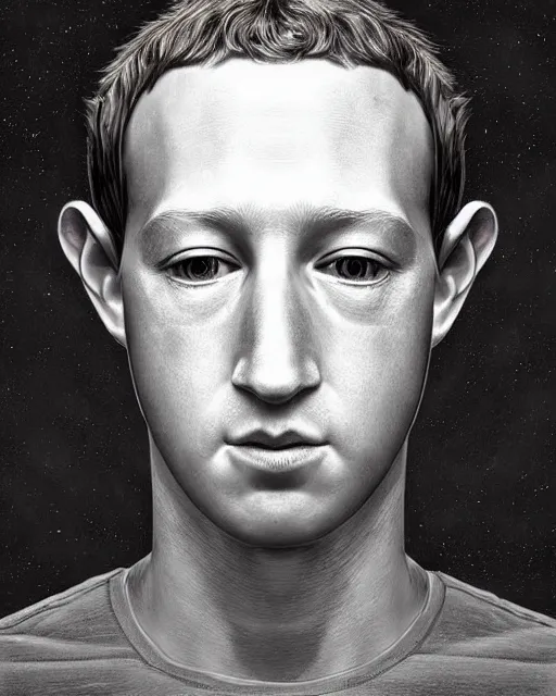 Prompt: A floating head of an alien looking like mark zuckerberg, only the head, fantasy art, in the style of artgerm, illustration, epic, fantasy, intricate, hyper detailed, artstation, concept art, smooth, sharp focus, ray tracing, vibrant, artgerm, award winning art, ray tracing